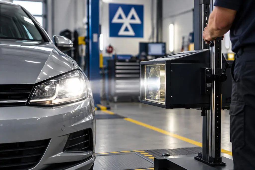 MOT Headlight Alignment Test